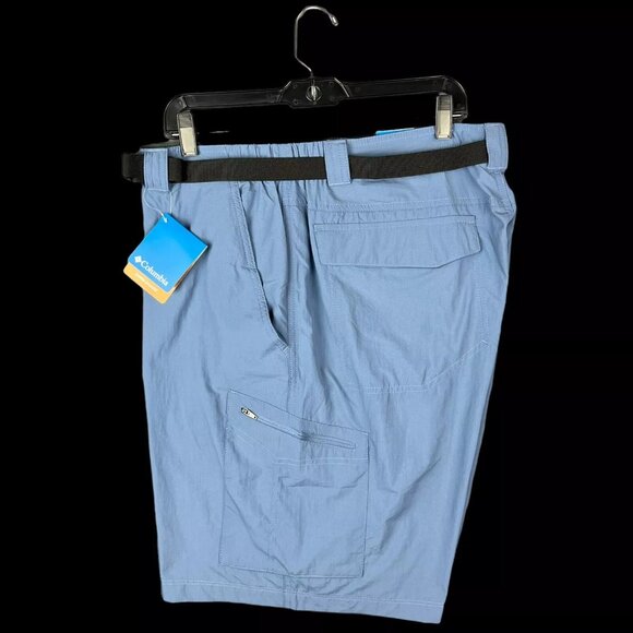 Columbia Mens Cargo Shorts Size 42-44 Blue UPF 50 Sun Protection Adjustable - Picture 3 of 11